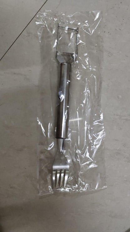 Watermelon Fork Cutter Slicer Tool, 2-in-1 Stainless Steel Fruit Cutter (Pack of 1)